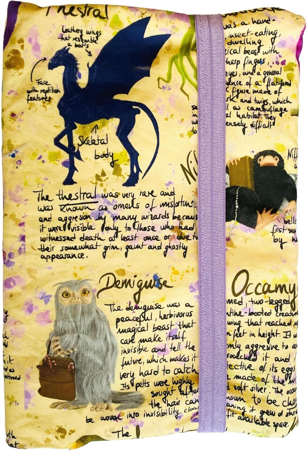 Funda artesanal inspirada en animales fantásticos - complemento de lectura recomendado por Club Lectura Ruby
