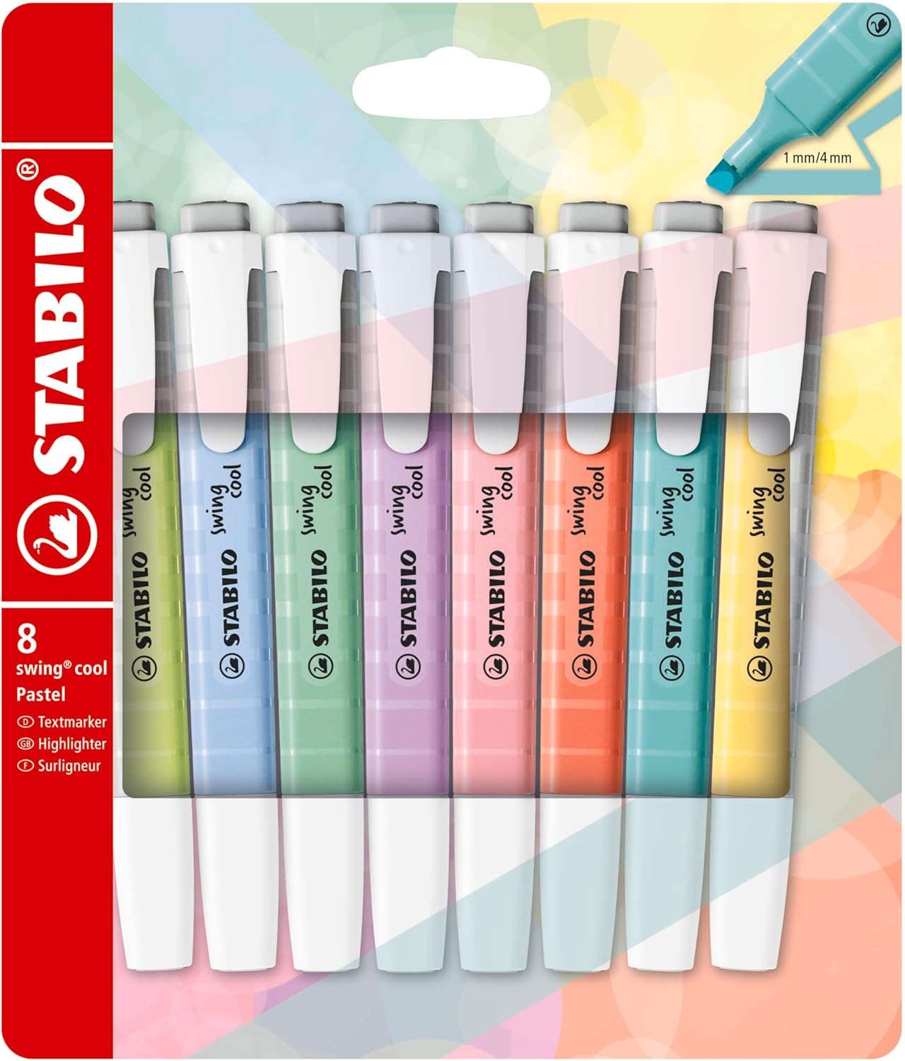 STABILO swing cool pastel, marcadores fluorescentes - complemento de lectura recomendado por Club Lectura Ruby