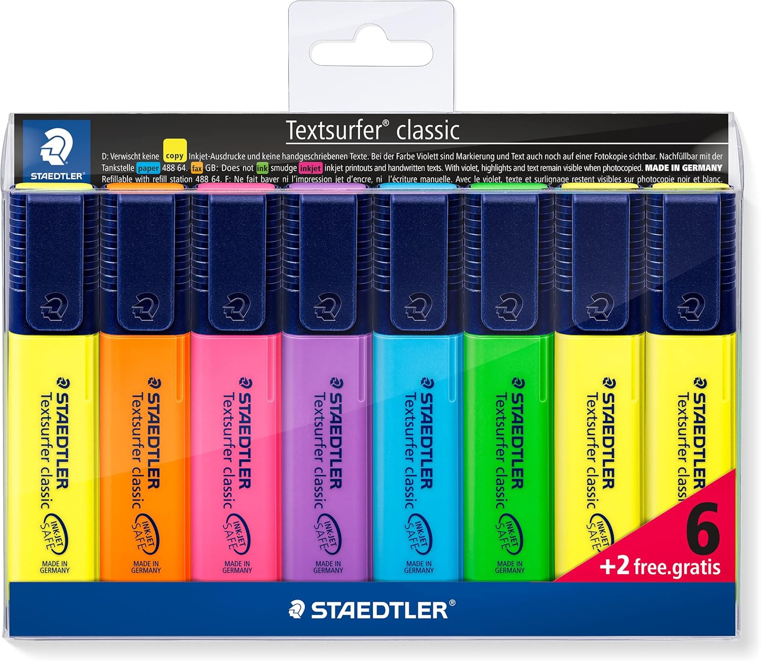STAEDTLER rotuladores fluorescentes 364 WP8 - complemento de lectura recomendado por Club Lectura Ruby