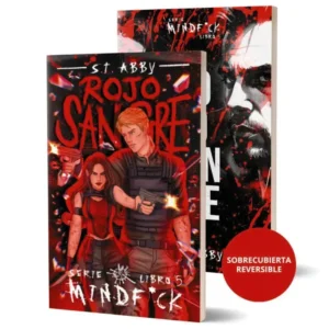 Portada de Rojo sangre, quinto libro de la saga Mindf*ck