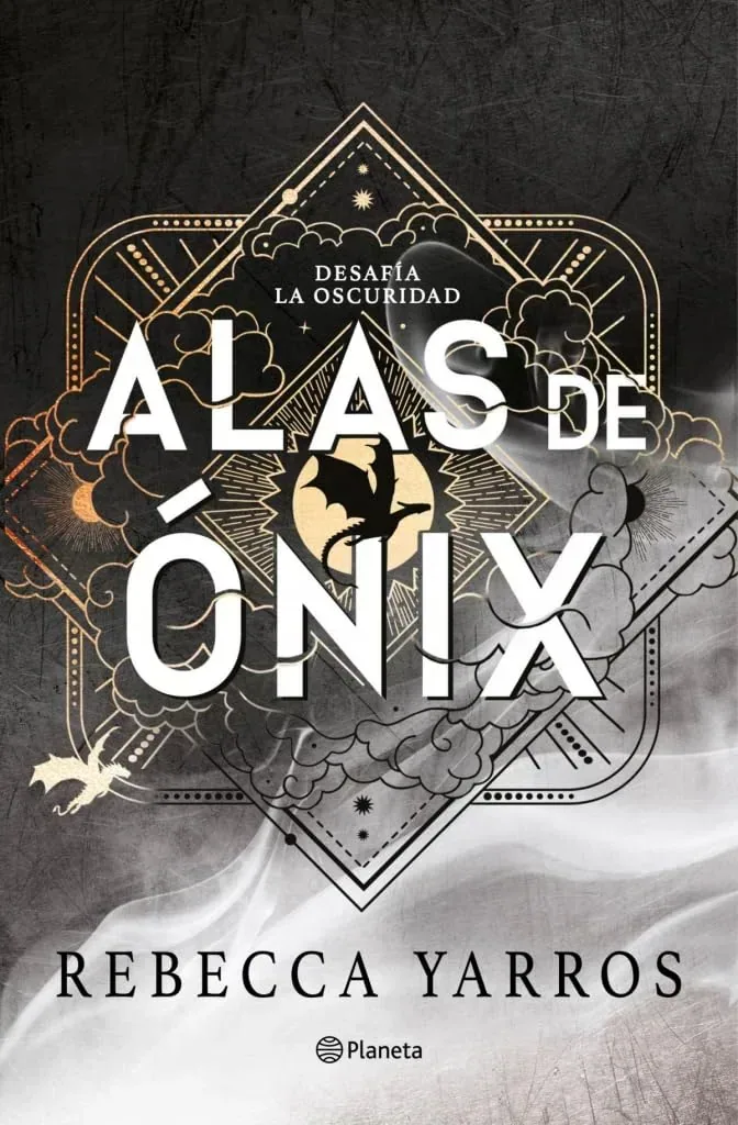 Portada del libro Alas de ónix de Rebecca Yarros