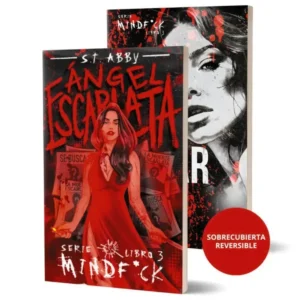 Portada de Ángel escarlata, tercer libro de la saga Mindf*ck