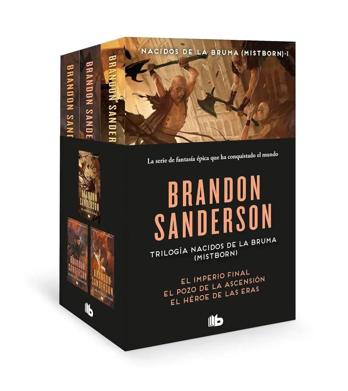 Portada del libro Trilogía Nacidos de la bruma de Brandon Sanderson
