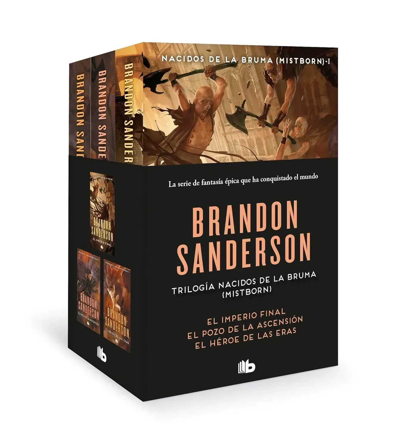 Portada del libro Trilogía Nacidos de la bruma de Brandon Sanderson