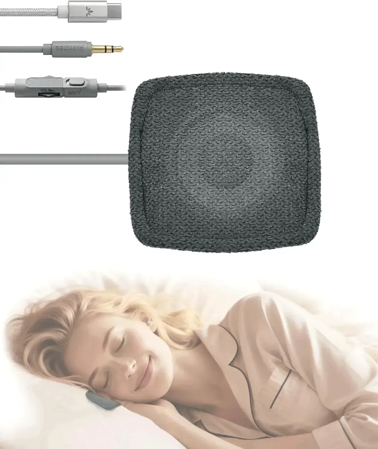 Altavoz de almohada Avantree Slumber Mini con cable