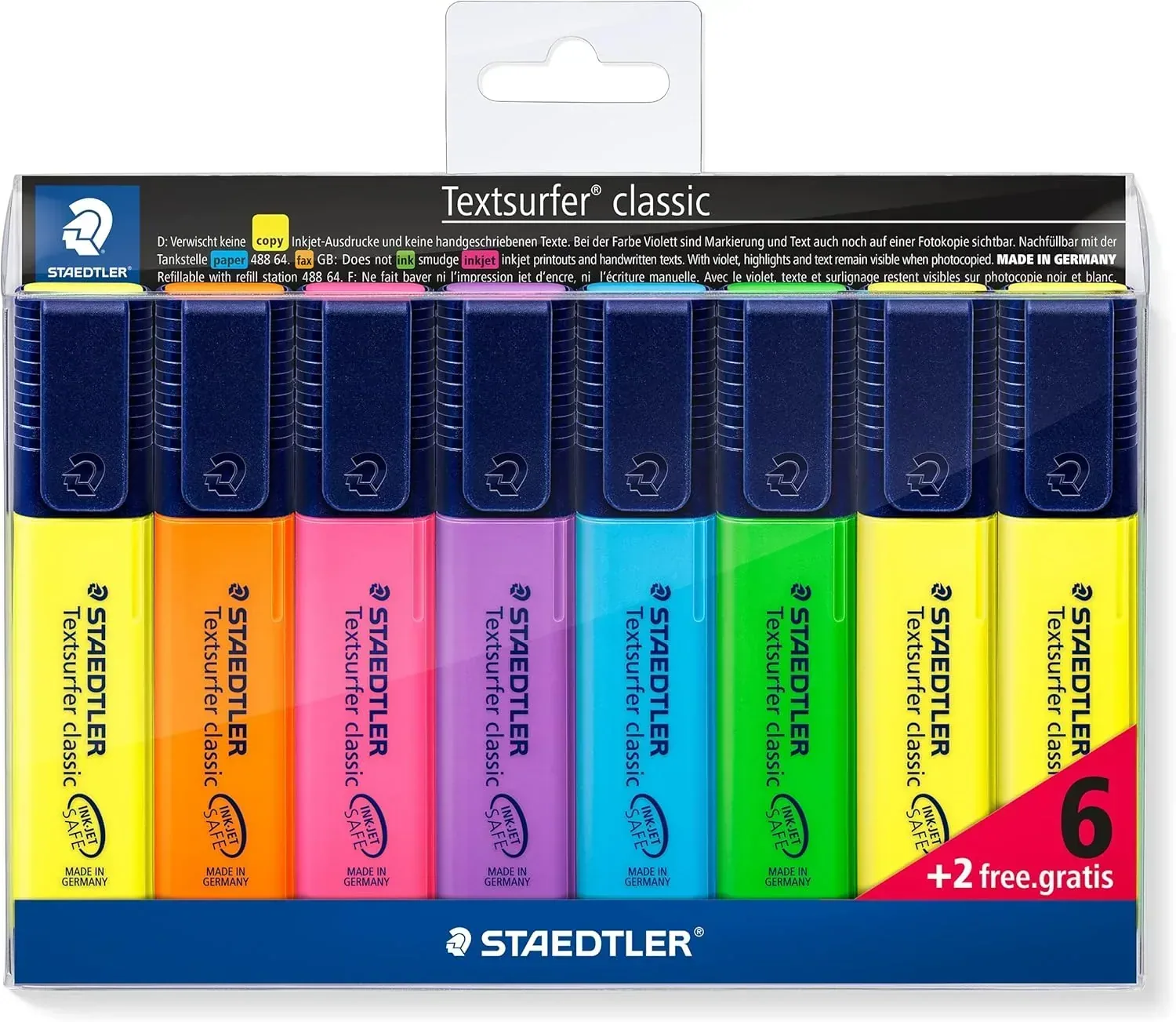 STAEDTLER rotuladores fluorescentes 364 WP8 - complemento de lectura recomendado por Club Lectura Ruby