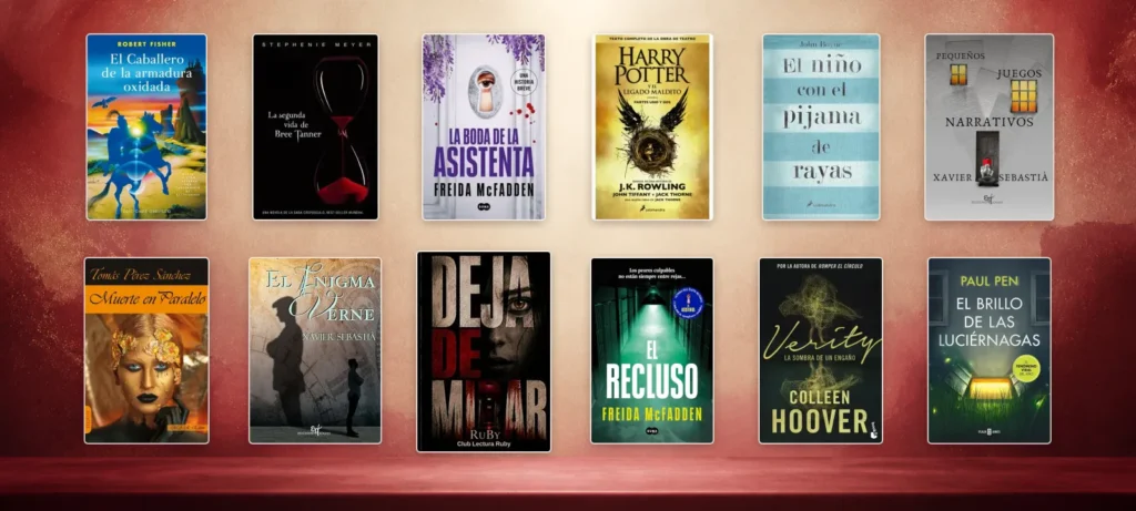 Selección de doce libros cortos y ágiles recomendados por Club Lectura Ruby, con Deja de mirar en el centro